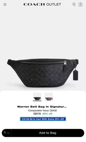 Coach belt bag 包郵