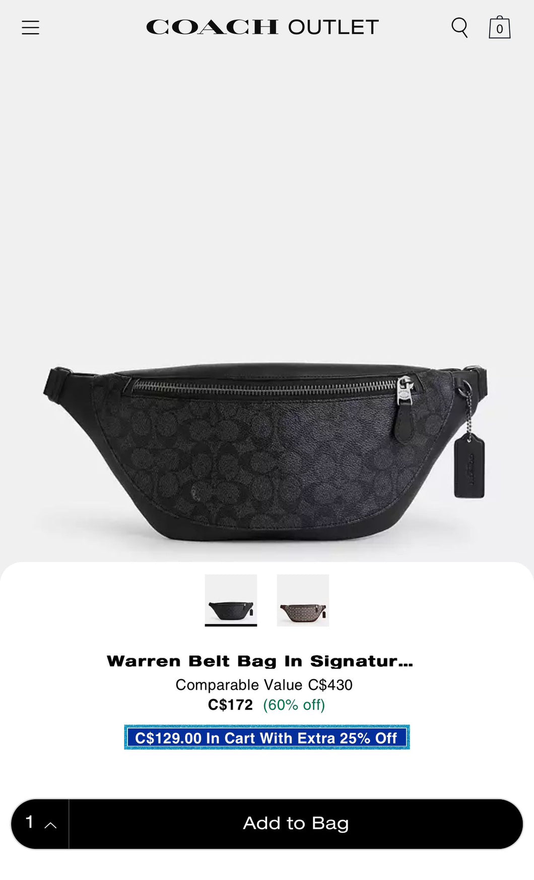 Coach belt bag 包郵