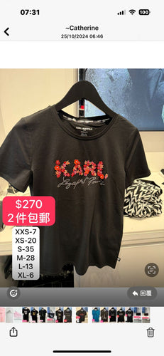 KL tee XL 2件包郵