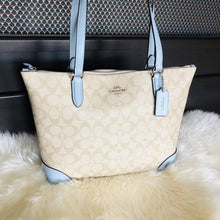 將圖片載入圖庫檢視器 Coach拉鍊tote