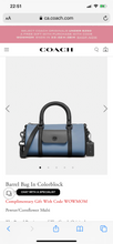 將圖片載入圖庫檢視器 Coach barrel bag