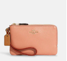 將圖片載入圖庫檢視器 Coach 拼色細雙wristlet 不包郵